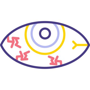 Göz. Web simgesi basit illüstrasyon