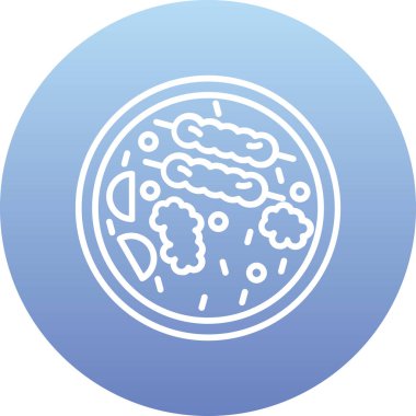 Bakteri simgesinin vektör çizimi