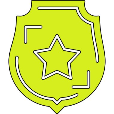 kalkan ikon vektör illüstrasyonu