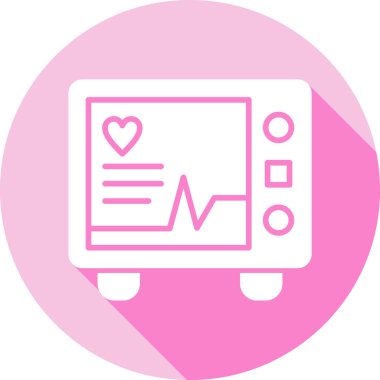 Kalp. Web simgesi basit illüstrasyon