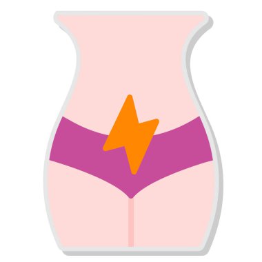 Bir kadın vücut simgesinin gösterimi