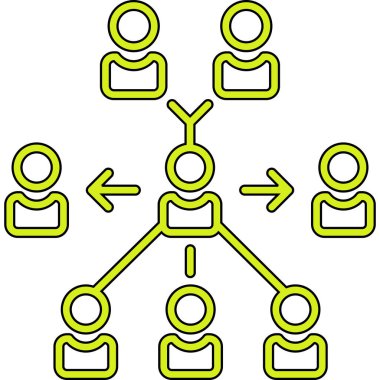 ağ paylaşım simgesi çizimi