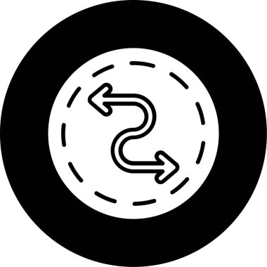 Eğilim biçimi izole edilmiş arkaplanda ok simgesi