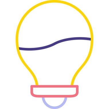 Bir fikrim var. Web simgesi basit illüstrasyon