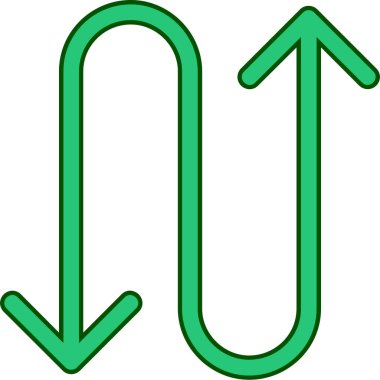 ok işareti simgesi, vektör çizimi