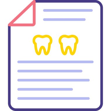 Diş Modern simgesi, vektör illüstrasyonu