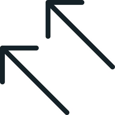 ok ok simgesi dış hat biçiminde öne doğru