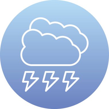 Bulut. Web simgesi basit illüstrasyon