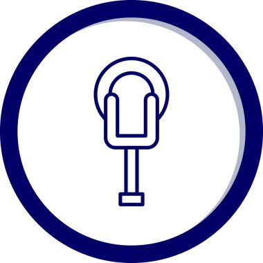 Kulaklık. Web simgesi basit illüstrasyon