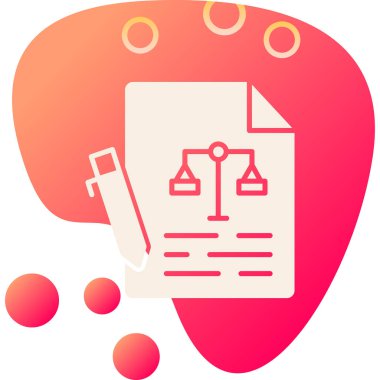 Büyüteçle bir belgenin vektör illüstrasyonu