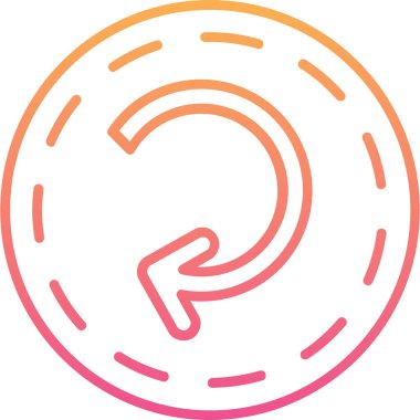 Bir spiral simgesinin vektör illüstrasyonu