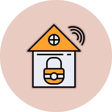 Ev simgesinin vektör illüstrasyonu