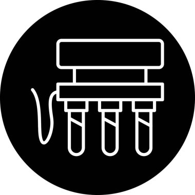 Barbekü. Web simgesi basit illüstrasyon