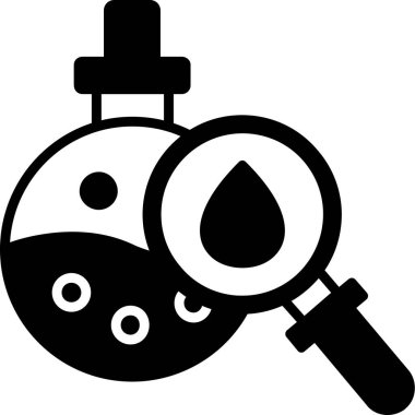 Kimyasal laboratuvar deney simgesi