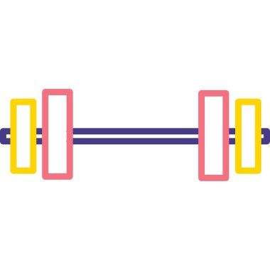 Fitness simgesinin vektör illüstrasyonu