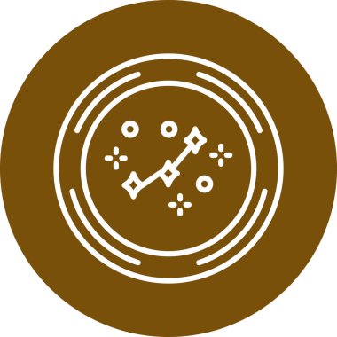 Bir saat simgesinin vektör illüstrasyonu