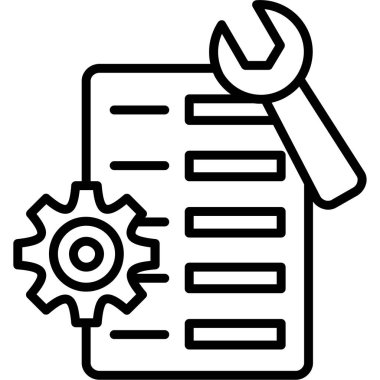 Belge. Web simgesi basit illüstrasyon