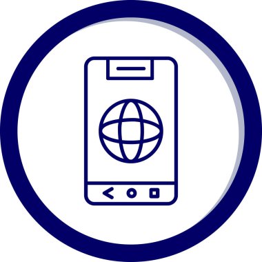 cep telefonu ikonu vektör illüstrasyonu