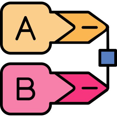 Renkli bir kalemin vektör çizimi