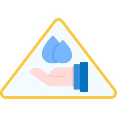 Bir su damlasının vektör çizimi