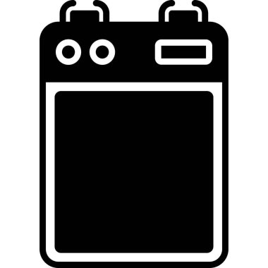 Pil. Web simgesi basit illüstrasyon