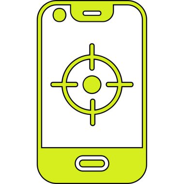 akıllı telefon simgesi vektör illüstrasyonu