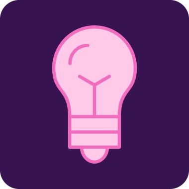 Bir ikonlu ampul. Ampul fikri.