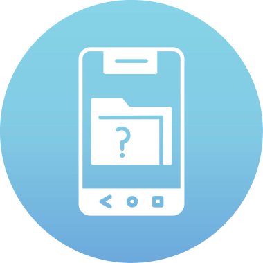 Akıllı telefon. Web simgesi basit illüstrasyon