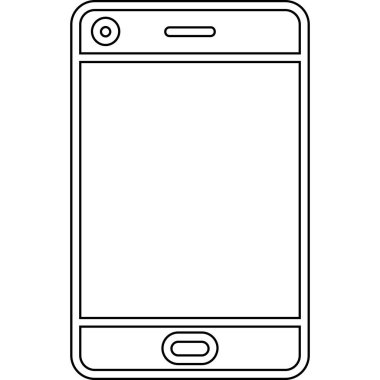 smartphone aygıt simge vektör illüstrasyon izole