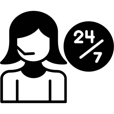 Yüz maskesi simgesi olan kadın, basit stil