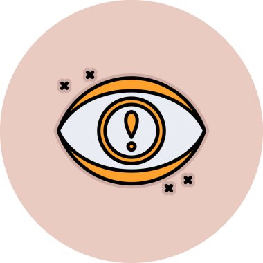 Göz. Web simgesi basit illüstrasyon