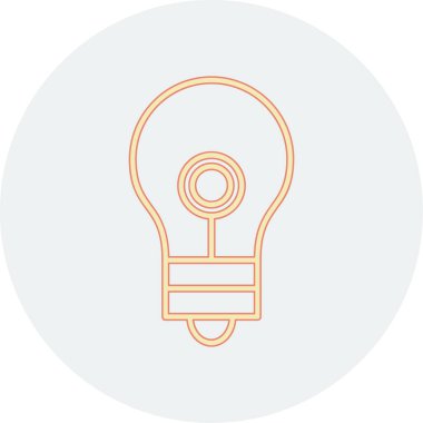 ampul simgesi vektör illüstrasyonu