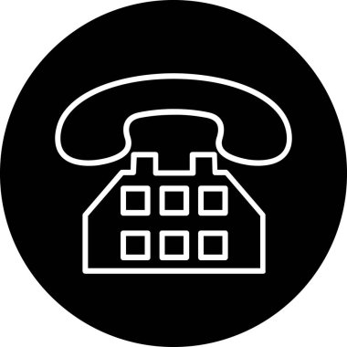 Telefon simgesi vektör illüstrasyonu