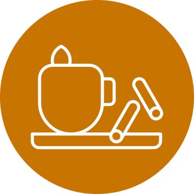 Bir kahve simgesinin vektör çizimi