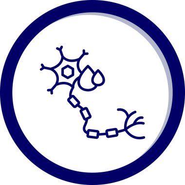 Virüs hücre vektör simgesi. biçim iki renkli düz sembol, gri ve mavi renkler, yuvarlak açılar, beyaz arkaplan