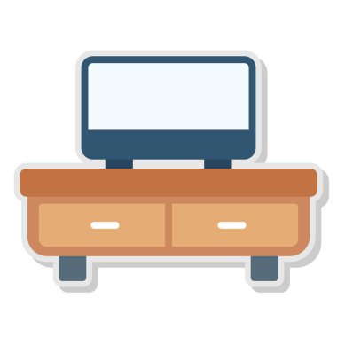 Tablo Doldurulmuş Işık Vektörü Simgesi Tasarımı