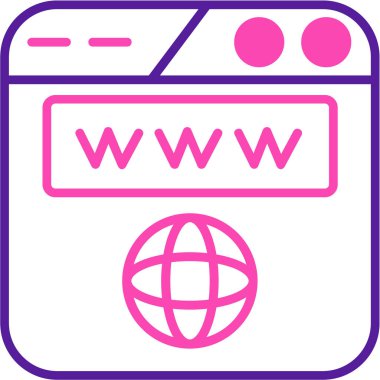 internet tarayıcı simgesi basit tasarım