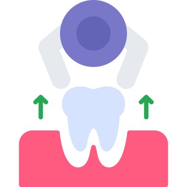 Diş. Web simgesi basit illüstrasyon