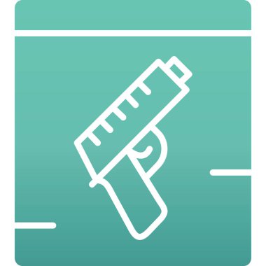 silah simgesi modada izole edilmiş arkaplan