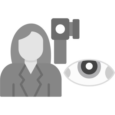 Kamera simgesi olan insan gözü, düz tasarım