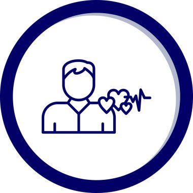 İnsan simgesinin vektör illüstrasyonu