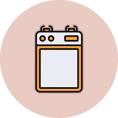 fırın ikonu vektör illüstrasyonu