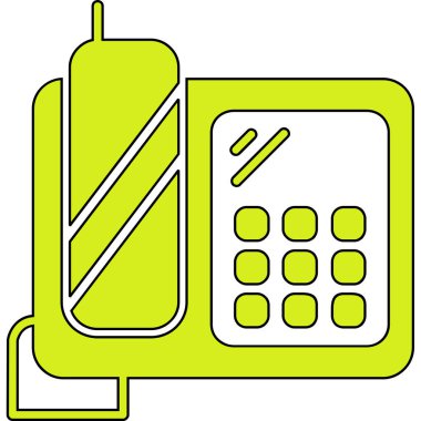 telefon simgesi vektör illüstrasyonu