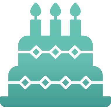 Kek. Web simgesi basit tasarım