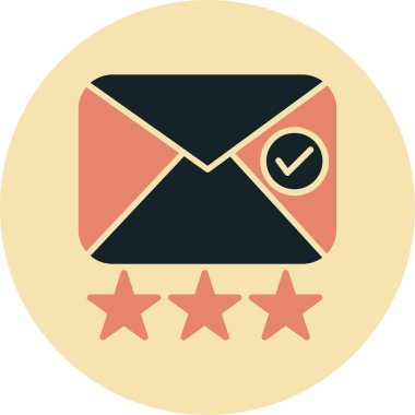 Modern bir yıldız simgesinin vektör çizimi