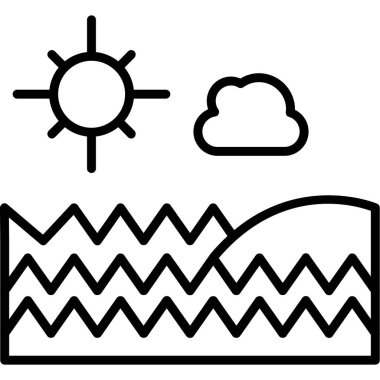 Kutsal kişilerin resmi, vektör çizim güneş hava