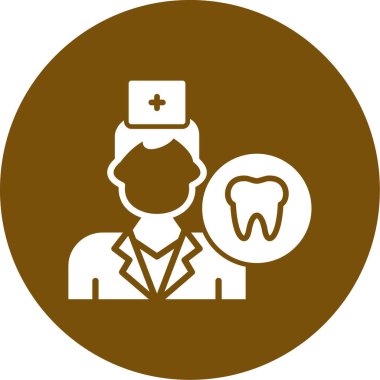 dişçi simgesi, modern vektör çizimi tasarımı