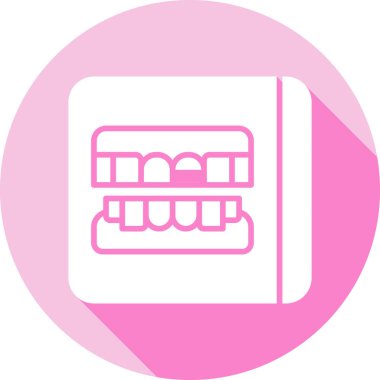 Diş Modern simgesi, vektör illüstrasyonu