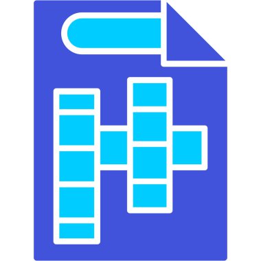 Belge. Web simgesi basit illüstrasyon