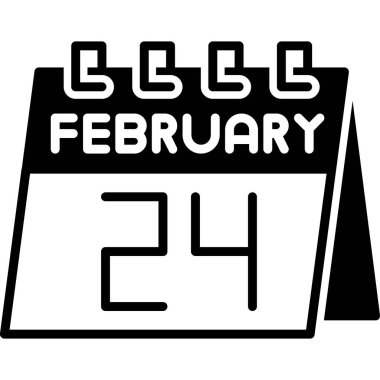 Tek bir günlük takvimde 24 Şubat tarihi